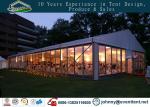 White Matt Fabric Covering Wedding Party Tent With Ventilation 30 X 40m