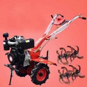 Quality 3600rpm Mini Power Tiller 188F 9.6HP Agriculture Tiller Machine Wet Friction Plate wholesale