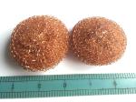 Large Diameter Copper Dish Scrubber OEM / ODM With Eco Friendly Material