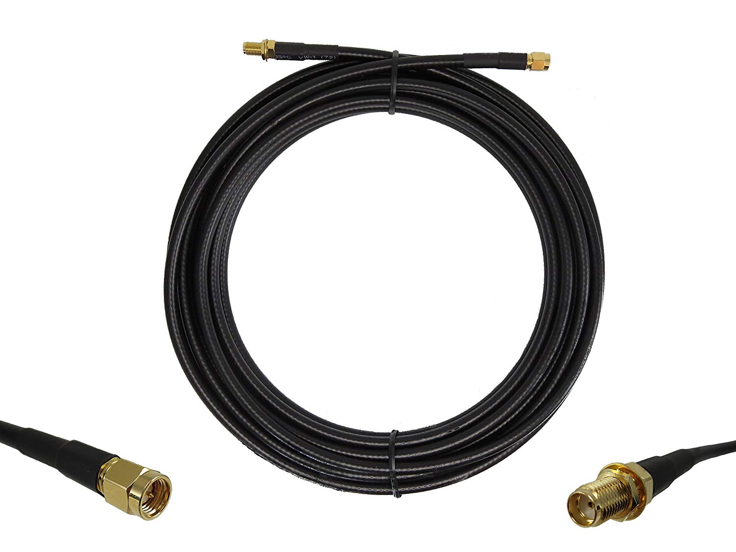 Vertical Polarization N Male to RP SMA Male Extension Cable for Antenna LMR400 RG 58