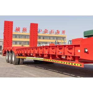 Quality 3 Axles Hydraulic Loading 60/80/160 Tons Excavator Gooseneck Lowboy Lowbed Trailer wholesale