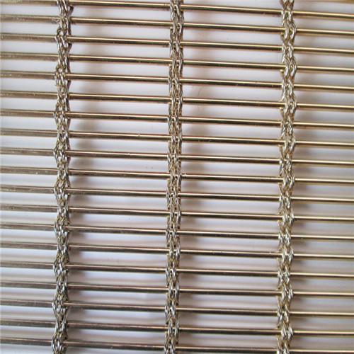 Stainless 316 Architectural Decorative Wire Mesh Panels For Blind Metal Drapery