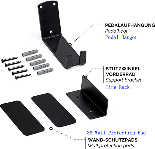 Metal Pedal Suspension Rack Detachable Design for E-Bikes MTBs City Bikes and Road Bikes