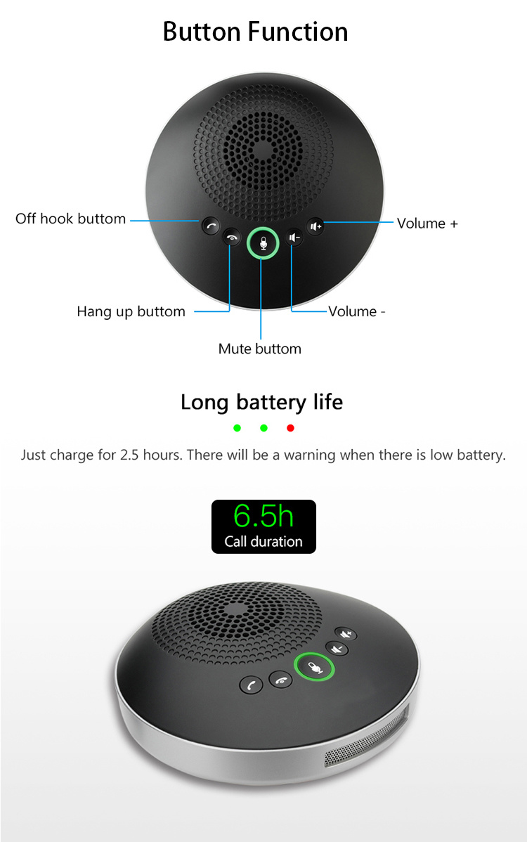Conference Speakerphone 2.4G Wireless Speakerphone