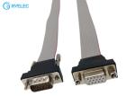 15pin Male Female Plastic Connector VGA To VGA HDB15 Flexible Flat Ribbon Cable