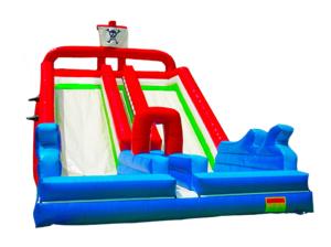 Quality Children Fun Park Inflatable Two Lane Big Slide For Rentals wholesale