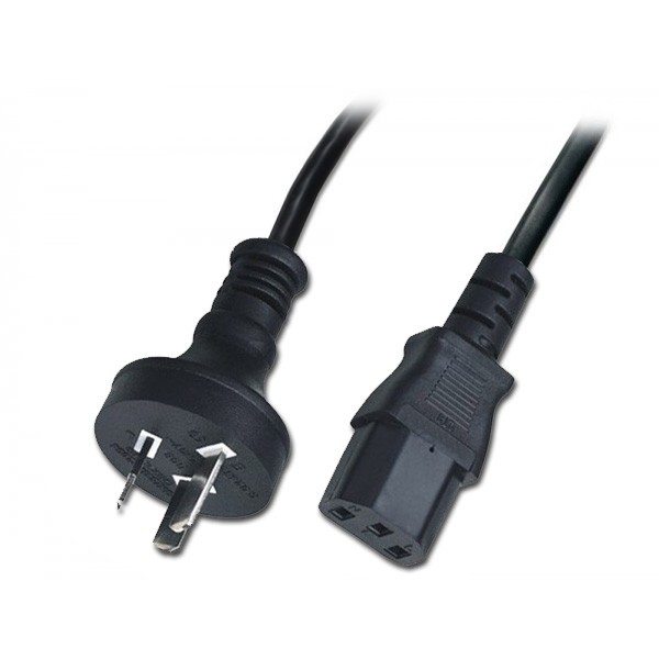 1.8m 2pin PVC Black American Plug Cable AC Power Extension Cord for Home Appliance Socket