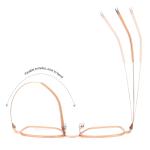 Acetate Titanium Ultra Light Glasses CE Metal Box Clear Lens