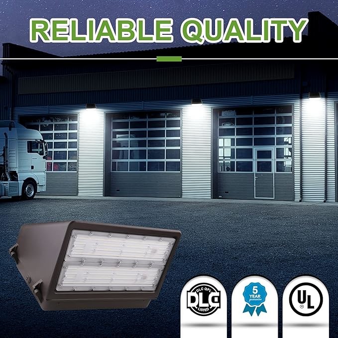 Warehouse Full Cutoff Wall Pack 60W 80W 100W 3CCT Outdoor Waterproof IP65