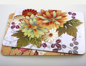 Quality Good Quantity for home/hotel Wooden cork placemat, Customized size and printed logo wholesale