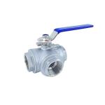 ISO9001 Standard Three-Way Ball Valve Made of Corrosion-Resistant Stainless