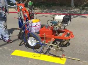Quality Airless Spraying Self Propelled Line Striper Single Gun 80 dB wholesale
