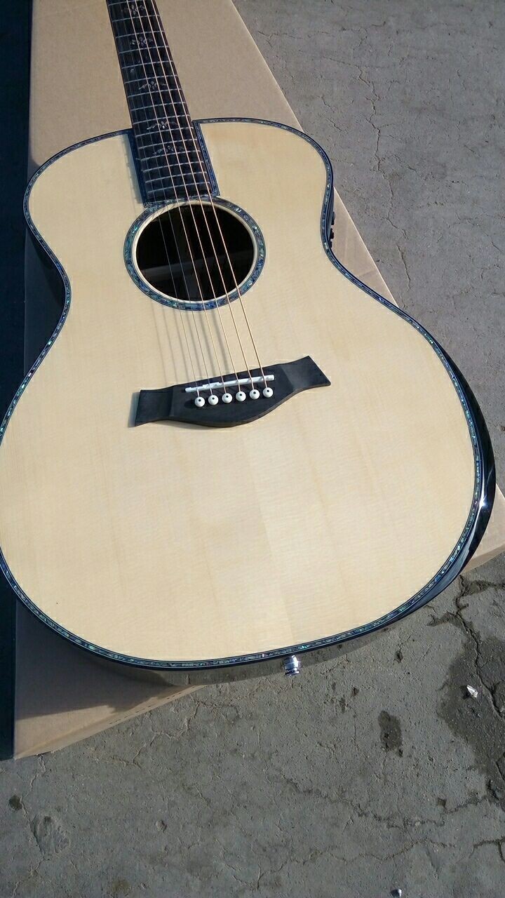 All Solid Spruce 914 Round Body Left Hand Acoustic Guitar