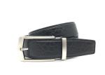 Zinc Alloy Buckle Mens 3.5CM Cowhide Leather Dress Belt