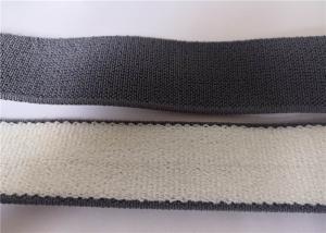 Quality Grey 4mm Woven Elastic Webbing Custom Fashion For Garment Different Colors wholesale