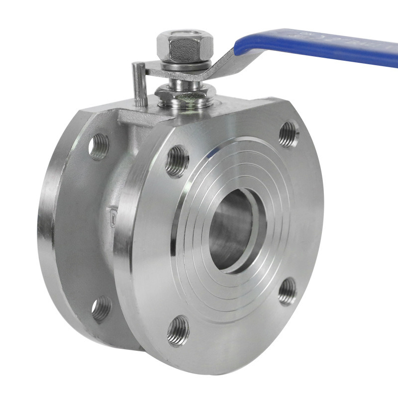 Casting 304/316 Stainless Steel Thin Pair Italy Type Wafer Ball Valve