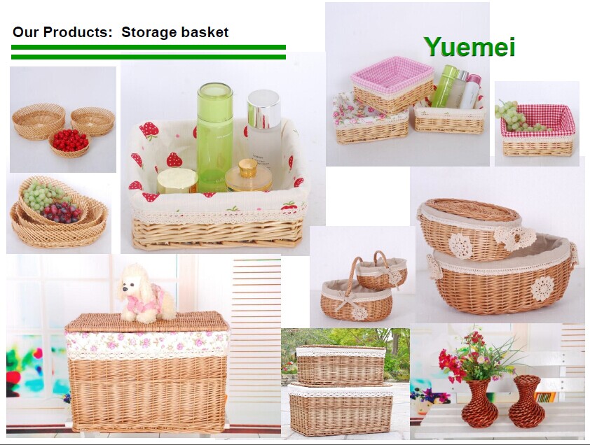 wicker handle basket manufacturer wicker redwine basket customized size 2 bottles