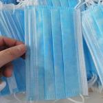 High Breathability Disposable Medical Mask , Disposable Face Mask Blue And White