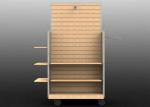 Strong Flooring Slatwall Shelves Clothing Display Rack With Silver Aluminum Slot