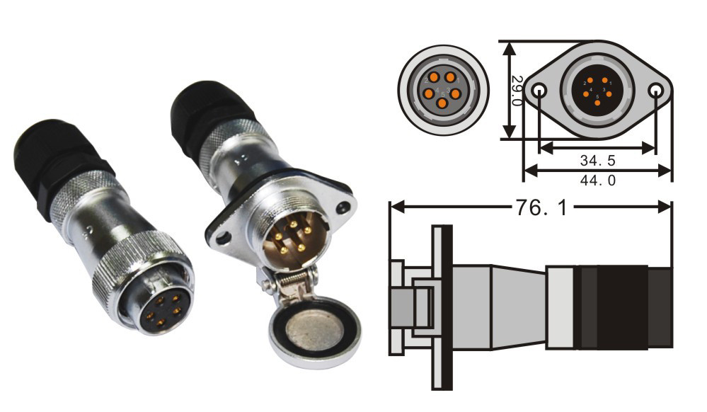 Heavy Duty Coiled Trailer Cable Electrical Wire For Vehicle Reverse Camera Systems