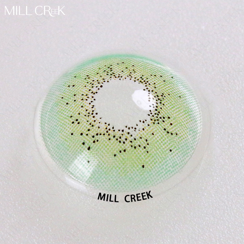 KSSEYE Most Natural Colored Icy Green Tinted Contact Lenses Yearly 14.2mm