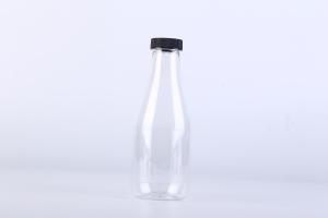 Quality Food grade pet plastic round juice bottles / plastic water bottles wholesale