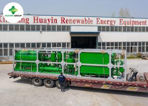 Quality 1.5 Ton Waste Plastic Pyrolysis Plant Domestic Skid Mounted Huayin wholesale