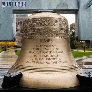 Quality Large Cast Bronze Bells 180cm Hanging Temple Bells Brass color wholesale