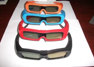 Quality Eco-Friendly PC Active Shutter 3D TV Glasses , Battery Powered 3D Glasses wholesale