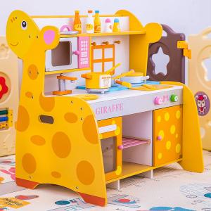 Quality Family 66cm Wooden Miniature Kitchen Set Wooden Toy Kitchen Accessories wholesale
