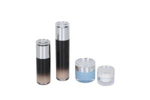 Quality Hot Stamping Lotion Serum Cosmetic Bottle Cream Jar Skincare Packaging Set 40ml wholesale