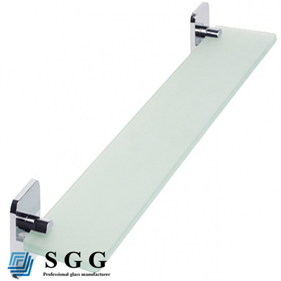 floating glass corner shelf