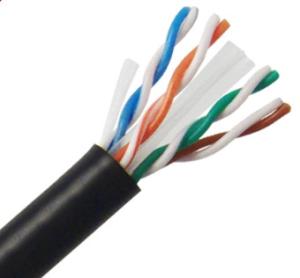 Quality Outdoor UTP CAT6 Network Cable 23 AWG Soild Copper Conductor UV-PE Jacket wholesale