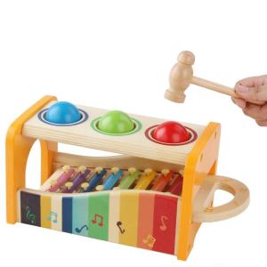 Quality Eight Notes 15cm Wooden Musical Toys Wooden Xylophone Baby wholesale