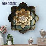 3D Blooming Flower Metal Wall Art Sculpture Decoration Copper