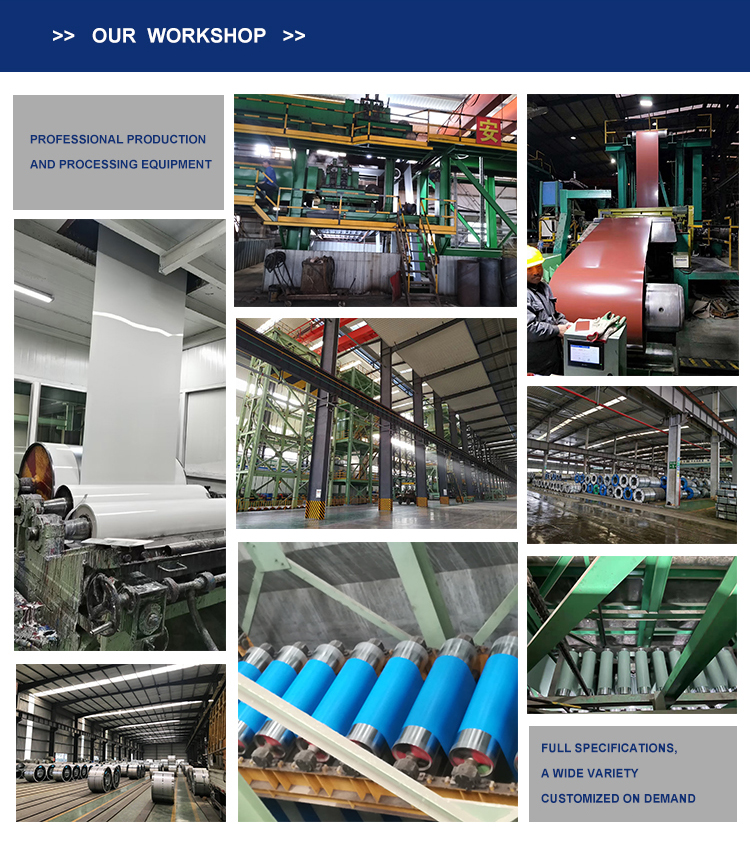 Customized Chinese Made Color Roll Pre Coated PPGI Galvanized Steel Plate for Pipe Making