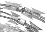 Anti Corrosion Razor Blade Barbed Wire BTO- 22 For Construction Fencing