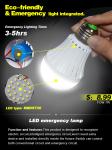 Milky / Striped SMD5730 Led Emergency Lamp 3W - 9W Eco-Friendly SEC-L-BX116