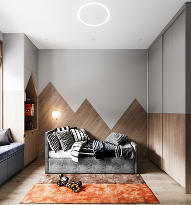 Bedroom Furniture Customized Modern Minimalist Glossy Lacquer Wooden Walk in Closet