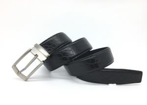 Quality Zinc Alloy Buckle Mens 3.5CM Cowhide Leather Dress Belt wholesale