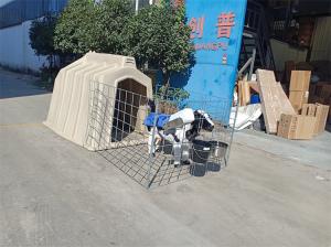 Quality PE Material House Isolation Room Calf Shelters Plastic Calf Hutch 2200 * 1500 * 1550 mm wholesale