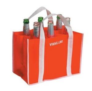 Quality 6 bottle reusable drink non woven wine bag wholesale