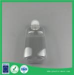 100ml PET transparent cover plastic flat bottle of hand sanitizer alcohol empty