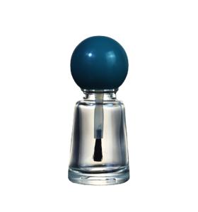 Quality 10ml Transparent Glass Nail Polish Bottle Cosmetics Packing Ball Lid Tapered wholesale