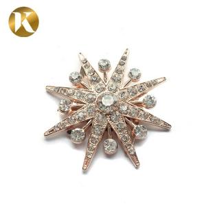 Quality Sun Style Crystal Shoe Accessories Clips Ornament Support Customization wholesale