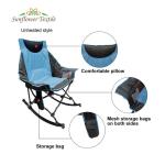 Camping Beach Folding Heated Chair 600D Luxury Oxford Cloth Fishing Rocking