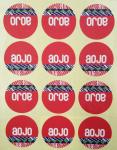 Personalised CMYK Printing Self Adhesive Packaging Sticker Labels Eco Friendly