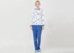 Beautiful Floral Womens Pyjama Sets Home Suit For Adult Customized Size