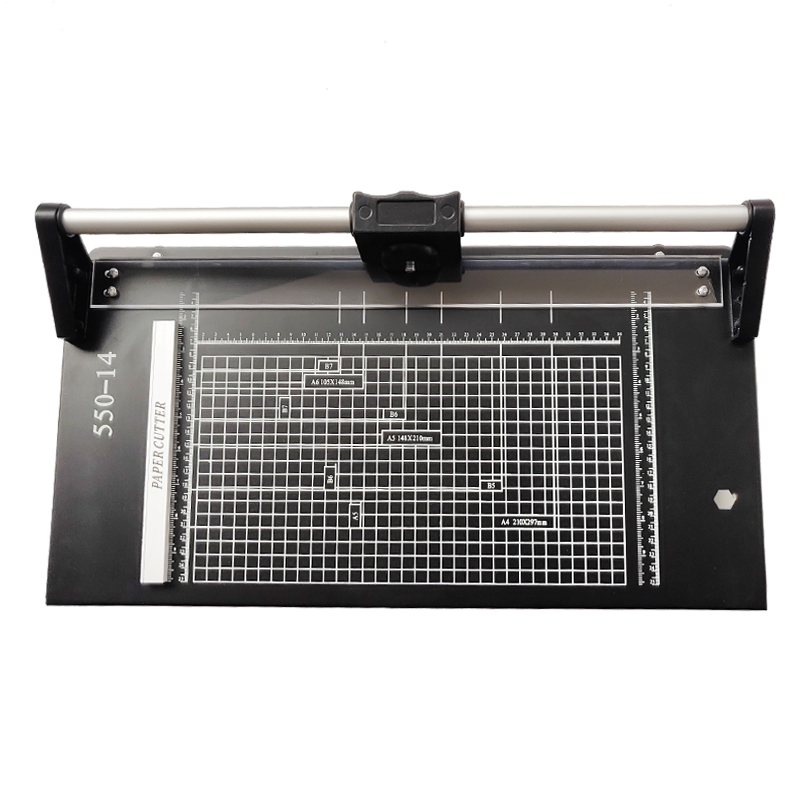 Durable 14" Rolling Paper Trimmer for Precise Cuts Plastic Material 550X300X105mm Size