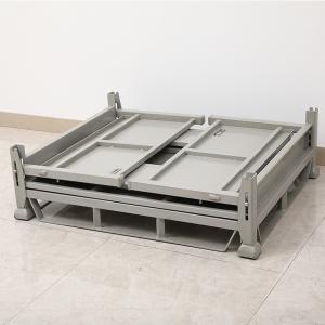 Quality Foldable Galvanized 2.0mm Thickness 720L Steel Pallet Box wholesale